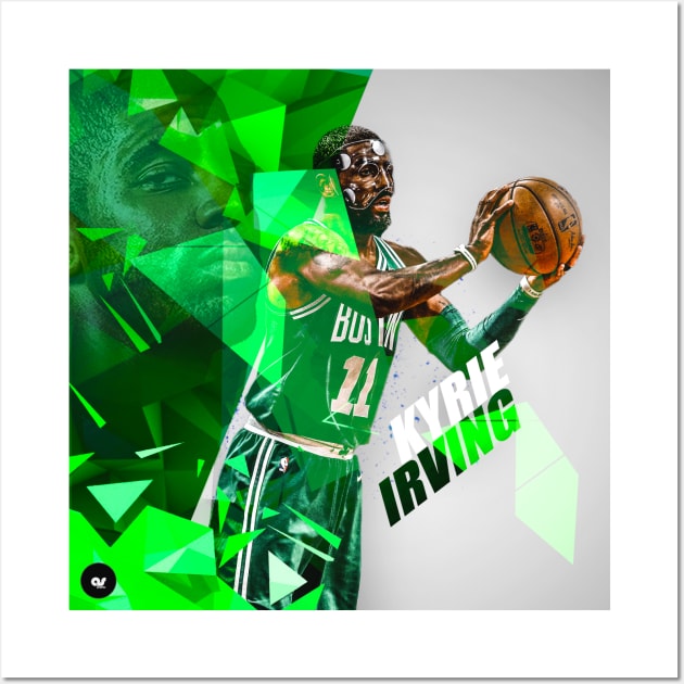 Masked Kyrie - Polygon Wall Art by asGraphics